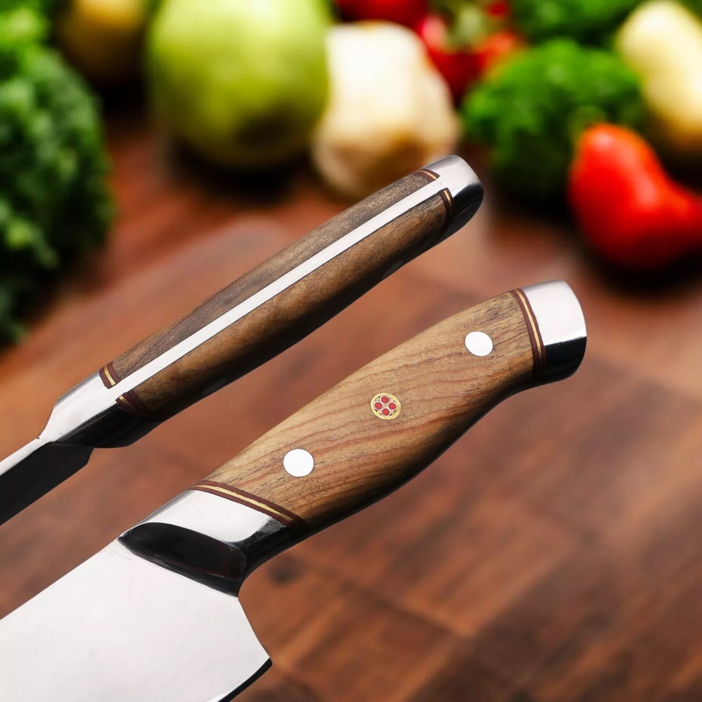 FULL TANG HANMADE STAINLESS STEEL KITCHEN KNIFE SET 5PCS SET || DRS KNIVES HUB