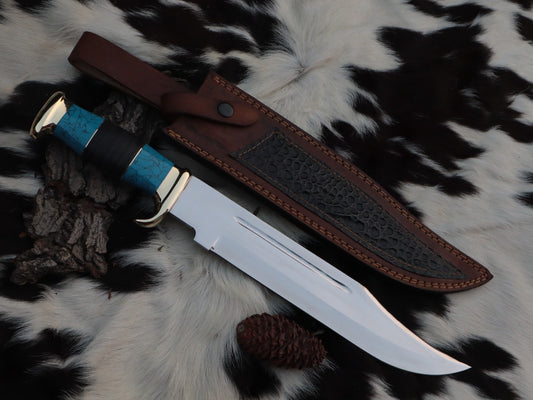 Crocodile Dundee Bowie Knife – 18 Inch Hand Forged Survival Knife with Sheath - DRS KNIVES HUB