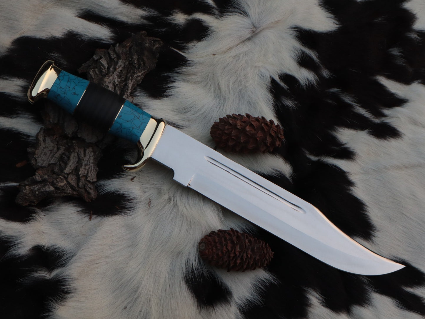 Crocodile Dundee Bowie Knife – 18 Inch Hand Forged Survival Knife with Sheath - DRS KNIVES HUB