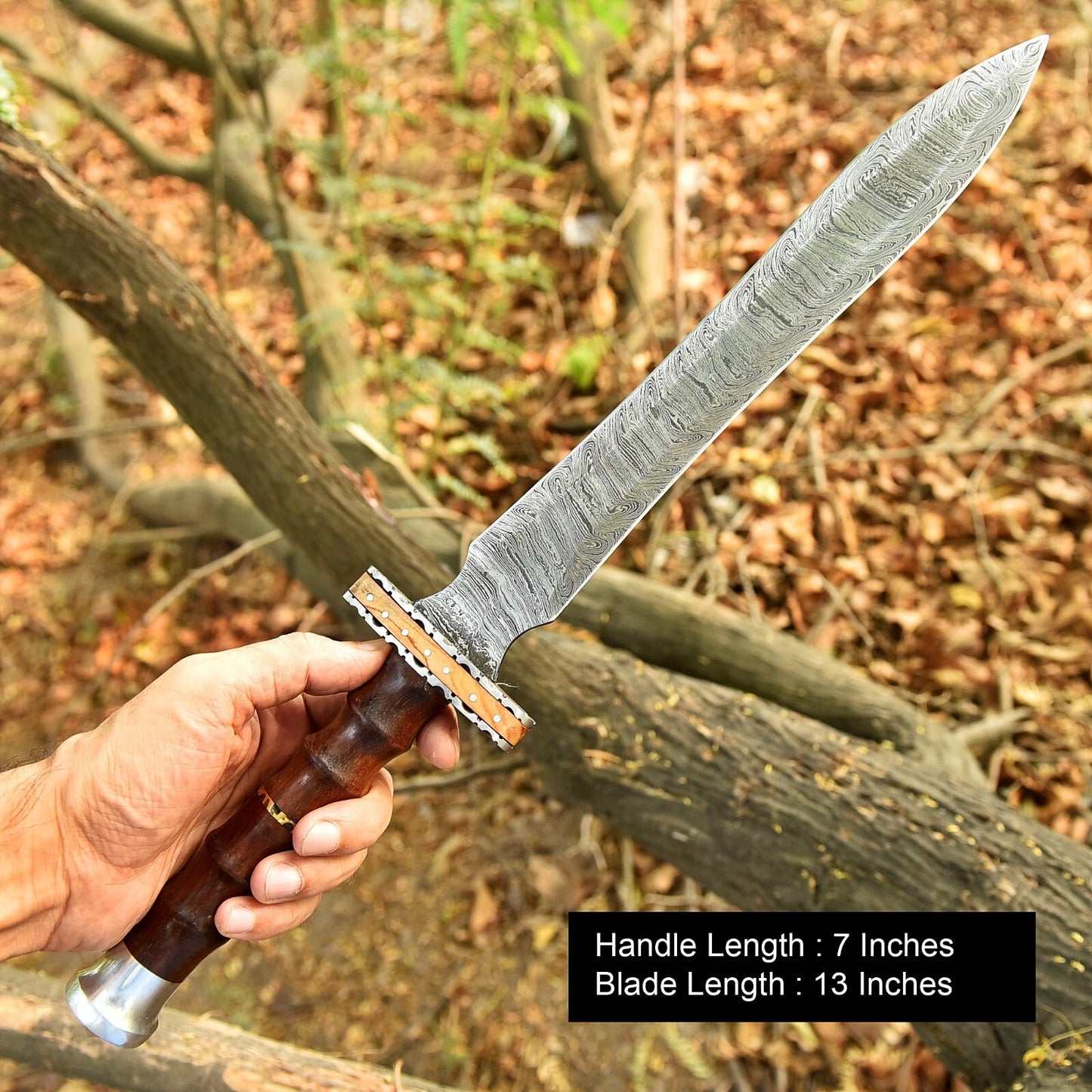 Custom Hand‑Forged Damascus Steel Gladius Sword – 512‑Layer Twist Pattern | 20″ Overall | DRSKNIVES HUB