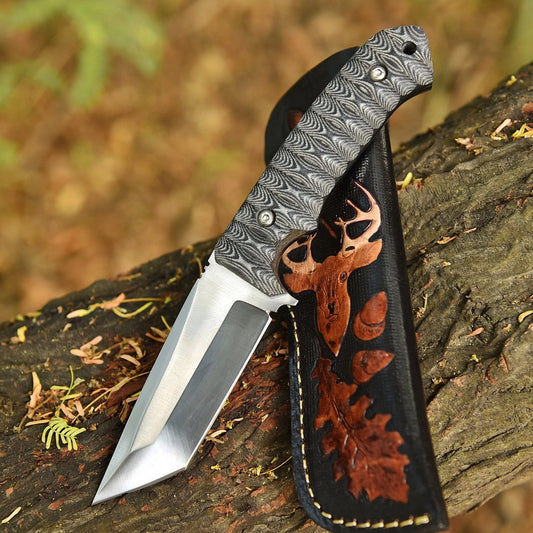 Stainless Steel Fixed Blade Knife 8.6"